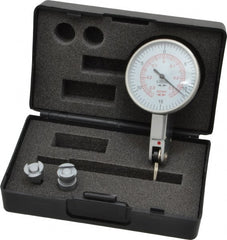 Value Collection - 0.03 Inch Range, 0.0005 Inch Dial Graduation, Horizontal Dial Test Indicator - White Dial, 0-15-0; 0-35-0 Dial Reading - Exact Tooling