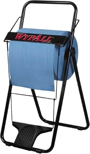 WypAll - Black Hands Free Wipe Dispenser - 33" High x 16-3/4" Wide 18-1/2" Deep - Exact Tooling