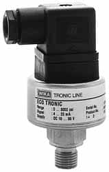 Wika - 1,160 Max psi, Eco-tronic Pressure Transmitters & Transducers - 1/4" Thread - Exact Tooling