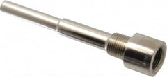 Alloy Engineering - 6 Inch Overall Length, 1/2 Inch Thread, 316 Stainless Steel Standard Thermowell - 4-1/2 Inch Insertion Length - Exact Tooling