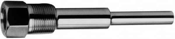 Alloy Engineering - 12 Inch Overall Length, 1 Inch Thread, 316 Stainless Steel Standard Thermowell - 10-1/2 Inch Insertion Length - Exact Tooling