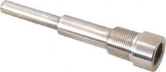 Alloy Engineering - 6 Inch Overall Length, 3/4 Inch Thread, 316 Stainless Steel Standard Thermowell - 4-1/2 Inch Insertion Length - Exact Tooling