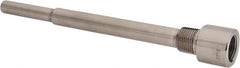 Alloy Engineering - 9 Inch Overall Length, 1/2 Inch Thread, 316 Stainless Steel Standard Thermowell - 7-1/2 Inch Insertion Length - Exact Tooling