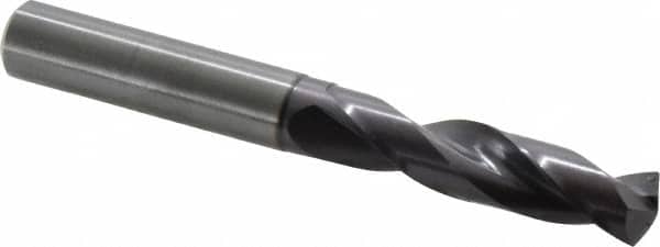 Guhring - 0.4606" 140° Spiral Flute Solid Carbide Screw Machine Drill Bit - Exact Tooling
