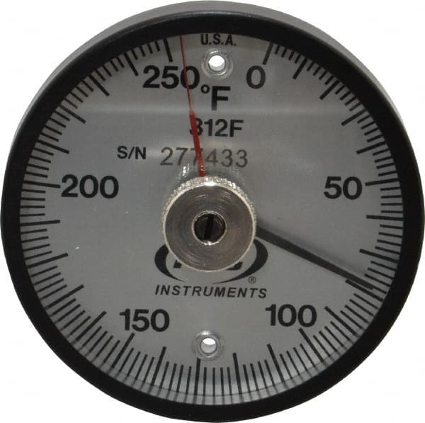 PTC Instruments - 250°F, 2 Inch Dial Diameter, Dual Magnet Mount Thermometer - 2° Division Graduation - Exact Tooling