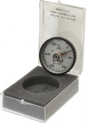 PTC Instruments - -20 to 200°C, 2 Inch Dial Diameter, Dual Magnet Mount Thermometer - 2° Division Graduation - Exact Tooling