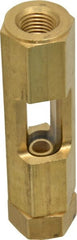 LDI Industries - 1/4" Thread, 3-9/16" OAL, Inline Sight Glass & Flow Sight - 435 Max psi, 1/4-18 Thread - Exact Tooling