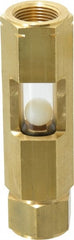 LDI Industries - 3/4" Thread, 4-3/4" OAL, Inline Sight Glass & Flow Sight - 345 Max psi, 3/4-14 Thread - Exact Tooling