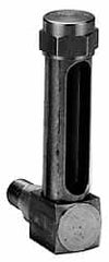 LDI Industries - 2-3/4 Inch Long Sight, 1/8 Inch Thread Size, Buna-N Seal Short Elbow, Vented Oil-Level Indicators and Gauge - 3-7/8 Inch Length to Center of Base - Exact Tooling