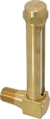 LDI Industries - 2-3/4 Inch Long Sight, 1/4 Inch Thread Size, Buna-N Seal Short Elbow, Vented Oil-Level Indicators and Gauge - 3-7/8 Inch Length to Center of Base - Exact Tooling