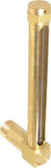 LDI Industries - 4-1/4 Inch Long Sight, 3/8 Inch Thread Size, Buna-N Seal Long Elbow, Vented Oil-Level Indicators and Gauge - 5-3/8 Inch Length to Center of Base - Exact Tooling