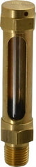 LDI Industries - 1-7/8 Inch Long Sight, 1/4 Inch Thread Size, Buna-N Seal Straight to Male Thread, Vented Oil-Level Indicators and Gauge - 3-1/2 Inch Length - Exact Tooling