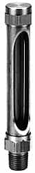 LDI Industries - 9-1/2 Inch Long Sight, 3/8 Inch Thread Size, Buna-N Seal Straight to Male Thread, Vented Oil-Level Indicators and Gauge - Exact Tooling