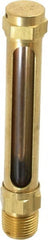 LDI Industries - 2-3/4 Inch Long Sight, 3/8 Inch Thread Size, Buna-N Seal Straight to Male Thread, Vented Oil-Level Indicators and Gauge - 4-1/2 Inch Length - Exact Tooling