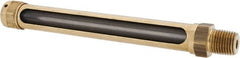 LDI Industries - 4-1/4 Inch Long Sight, 1/4 Inch Thread Size, Buna-N Seal Straight to Male Thread, Vented Oil-Level Indicators and Gauge - 6 Inch Length - Exact Tooling