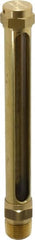 LDI Industries - 4-1/4 Inch Long Sight, 3/8 Inch Thread Size, Buna-N Seal Straight to Male Thread, Vented Oil-Level Indicators and Gauge - 6 Inch Length - Exact Tooling
