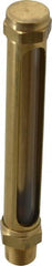 LDI Industries - 4-1/4 Inch Long Sight, 3/8 Inch Thread Size, Buna-N Seal Straight to Male Thread, Vented Oil-Level Indicators and Gauge - 6 Inch Length - Exact Tooling