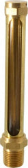 LDI Industries - 4-1/4 Inch Long Sight, 1/2 Inch Thread Size, Buna-N Seal Straight to Male Thread, Vented Oil-Level Indicators and Gauge - 6-3/16 Inch Length - Exact Tooling