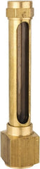 LDI Industries - 2-3/4 Inch Long Sight, 1/4 Inch Thread Size, Buna-N Seal Elbow to Female Thread, Vented Oil-Level Indicators and Gauge - 4-1/4 Inch Length to Center of Base - Exact Tooling