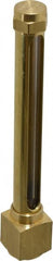 LDI Industries - 4-1/4 Inch Long Sight, 1/4 Inch Thread Size, Buna-N Seal Elbow to Female Thread, Vented Oil-Level Indicators and Gauge - 5-3/4 Inch Length to Center of Base - Exact Tooling