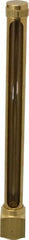 LDI Industries - 7-1/2 Inch Long Sight, 1/2 Inch Thread Size, Buna-N Seal Elbow to Female Thread, Vented Oil-Level Indicators and Gauge - 9 Inch Length to Center of Base - Exact Tooling