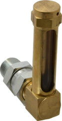 LDI Industries - 1-7/8 Inch Long Sight, 3/8 Inch Thread Size, Buna-N Seal Union Coupling, Vented Oil-Level Indicators and Gauge - 2-7/8 Inch Length to Center of Base - Exact Tooling