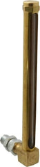 LDI Industries - 7-1/2 Inch Long Sight, 3/8 Inch Thread Size, Buna-N Seal Union Coupling, Vented Oil-Level Indicators and Gauge - 8-11/16 Inch Length to Center of Base - Exact Tooling