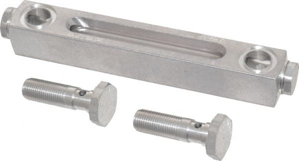 LDI Industries - 1/2-20 Thread, 3-1/2 Inch Sight Length, Closed Circuit Liquid Level Sight Gauge - 5 Inch Length to Center of Base, 6-5/8 Inch Overall Length, Buna-N Seal - Exact Tooling