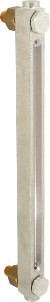 LDI Industries - 1/4-18 Thread, 10-1/2 Inch Sight Length, 270 Max psi, Closed Circuit Liquid Level Sight Gauge with Pipe Adapter - 12 Inch Length to Center of Base, 13-5/8 Inch Overall Length, Buna-N Seal - Exact Tooling