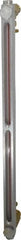 LDI Industries - 1/2-14 Thread, 16-1/2 Inch Sight Length, Closed Circuit Liquid Level Sight Gauge with Needle Valves, Pipe Adapters - 18 Inch Length to Center of Base, 19-5/8 Inch Overall Length, Buna-N Seal - Exact Tooling