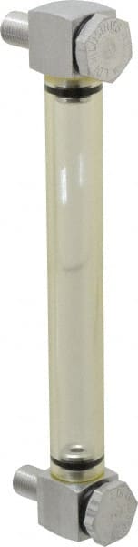 LDI Industries - 1/2-20 Thread, 5-9/32 Inch Sight Length, 125 Max psi, Closed Circuit Liquid Level Rigid Plastic Sight Gauge - 7 Inch Length to Center of Base, Buna-N Seal, 70° Working Temp, 225°F Max - Exact Tooling