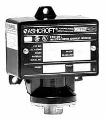 Ashcroft - 150 to 1,000 psi Adjustable Range, 12,000 Max psi, Watertight Single Setpoint - 1/4 Thread - Exact Tooling