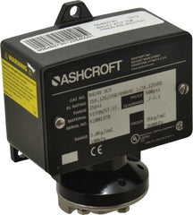 Ashcroft - 3 to 15 psi Adjustable Range, 500 Max psi, Watertight Single Setpoint - 1/4 Thread - Exact Tooling