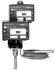 Ashcroft - 0 to 100°F, Watertight Single Setpoint Temp Switch - 4 Inch Rigid Stem - Exact Tooling
