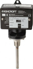 Ashcroft - 75 to 205°F, Watertight Single Setpoint Temp Switch - 4 Inch Rigid Stem - Exact Tooling