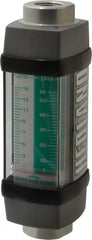 Hedland - 1/2" NPTF Port Water-Based Liquid Flowmeter - 3000 Max psi, 1 to 15 GPM, Anodized Aluminum - Exact Tooling
