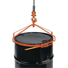 Wesco Industrial Products - 700 Lb Load Capacity, 55 Gal Drum Lifter - 23-1/2" Wide x 12-1/2" High, Steel Wheels - Exact Tooling