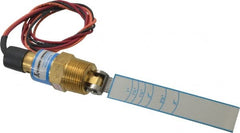 Thomas Products Ltd. - 850 psi, Brass Housing, Adjustable Paddle Flow Switch - 1 NPT Inch Thread Size, Model 2400 - Exact Tooling