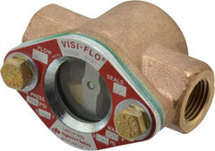 OPW Engineered Systems - 1/2 Inch, Bronze, Visi-Flo Sight Flow Indicator - 200 Max psi, 3-1/4 Inch Overall Length - Exact Tooling