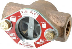 OPW Engineered Systems - 3/4 Inch, Bronze, Visi-Flo Sight Flow Indicator - 200 Max psi, 4-1/8 Inch Overall Length - Exact Tooling