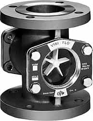OPW Engineered Systems - 1-1/2 Inch, Stainless Steel, Visi-Flo Sight Flow Indicator - 150 Max psi, 6-1/2 Inch Overall Length - Exact Tooling