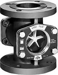 OPW Engineered Systems - 3 Inch, Stainless Steel, Visi-Flo Sight Flow Indicator - 150 Max psi, 8 Inch Overall Length - Exact Tooling