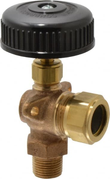 Conbraco - 350 psi Working Pressure, 125 Max psi, Bronze Liquid Level Gage Glass - 350°F Max Operating Temp, 3/8 Inch Thread, EPDM Seal - Exact Tooling