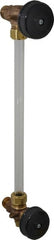 Conbraco - 350 psi Working Pressure, 125 Max psi, Bronze Liquid Level Gage Glass - 350°F Max Operating Temp, 1/2 Inch Thread, EPDM Seal - Exact Tooling