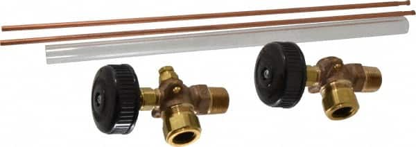 Conbraco - 350 psi Working Pressure, 125 Max psi, Bronze Liquid Level Gage Glass - 350°F Max Operating Temp, 1/2 Inch Thread, EPDM Seal - Exact Tooling