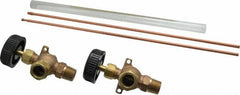 Conbraco - 400 psi Working Pressure, 200 Max psi, Bronze Liquid Level Gage Glass - 400°F Max Operating Temp, 1/2 Inch Thread, EPDM Seal - Exact Tooling