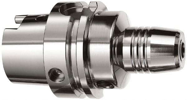 Accupro - HSK63A Taper Shank, 20mm Hole Diam, Hydraulic Tool Holder/Chuck - 42mm Nose Diam, 90mm Projection, 37.8mm Clamp Depth, 25,000 RPM - Exact Tooling