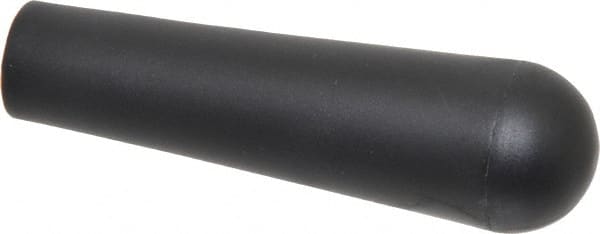 Gibraltar - 3/8-16 Hole, 0.51" Deep Hole, Polypropylene, Female Insert Tapered Knob - 3.85 OAL, 19/25" Base Diam, Black, 1.11" Head Diam - Exact Tooling