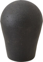 Gibraltar - 3/8-16, 3/8-24, 1/2-13, 1/2-20, M10, M12 Hole, 0.71" Deep Hole, TPE Overmolded Soft Touch, Self Fixing Hole Tapered Knob - 2 OAL, 3/4" Base Diam, Black, 1.38" Head Diam - Exact Tooling