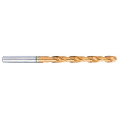 Accupro - 3/16" 130° Spiral Flute Vanadium High Speed Steel Taper Length Drill Bit - Exact Tooling